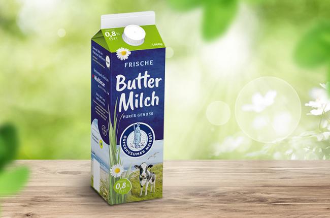 Frische Buttermilch von der Nordseeküste 